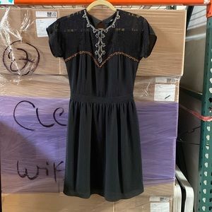 Gorgeous little black dress with beadwork. Small Brand Ark & Co.